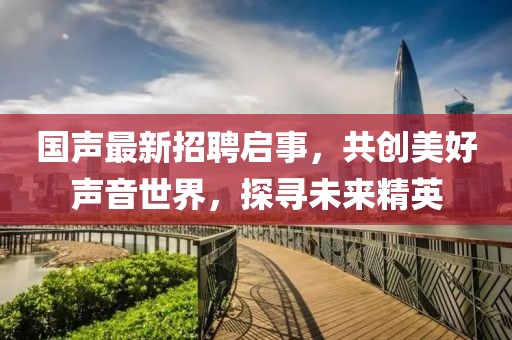 国声最新招聘启事，共创美好声音世界，探寻未来精英
