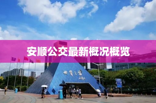 安顺公交最新概况概览