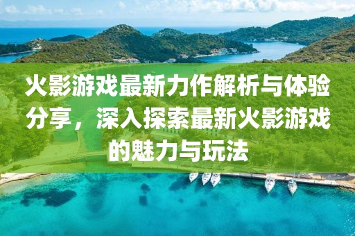 火影游戏最新力作解析与体验分享，深入探索最新火影游戏的魅力与玩法