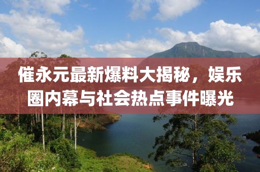 催永元最新爆料大揭秘，娱乐圈内幕与社会热点事件曝光