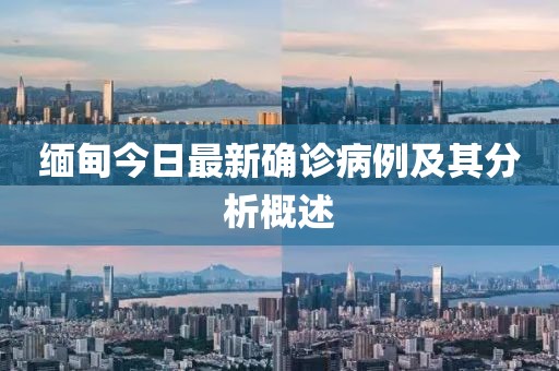 缅甸今日最新确诊病例及其分析概述