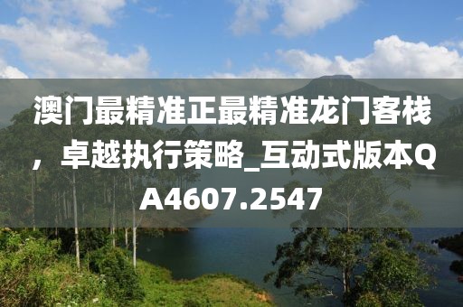 澳门最精准正最精准龙门客栈，卓越执行策略_互动式版本QA4607.2547