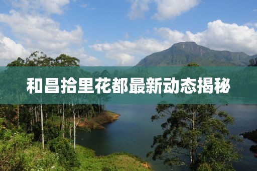 和昌拾里花都最新动态揭秘