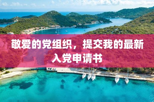 敬爱的党组织，提交我的最新入党申请书