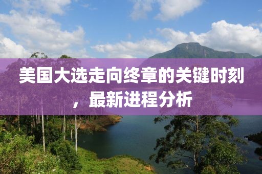 美国大选走向终章的关键时刻，最新进程分析