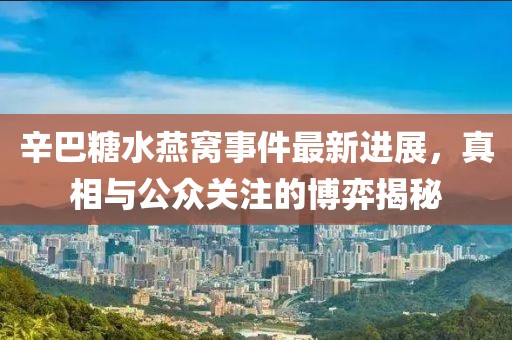 辛巴糖水燕窝事件最新进展，真相与公众关注的博弈揭秘