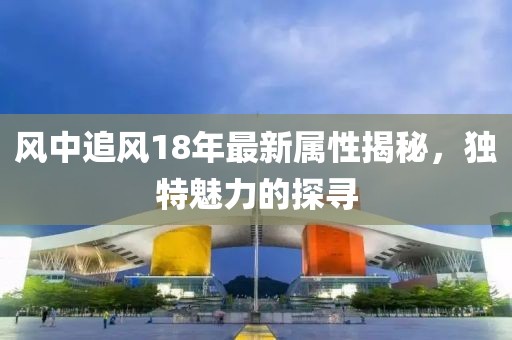 风中追风18年最新属性揭秘，独特魅力的探寻