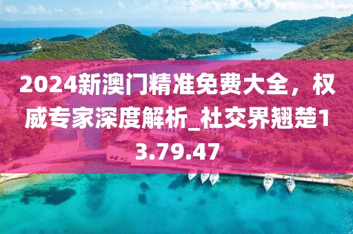 2024新澳门精准免费大全，权威专家深度解析_社交界翘楚13.79.47