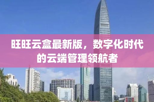 旺旺云盒最新版，数字化时代的云端管理领航者