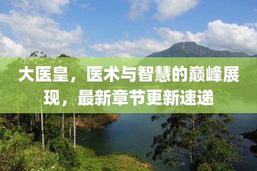 大医皇，医术与智慧的巅峰展现，最新章节更新速递