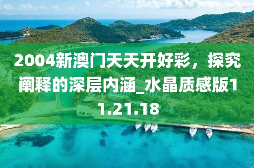 2004新澳门天天开好彩，探究阐释的深层内涵_水晶质感版11.21.18