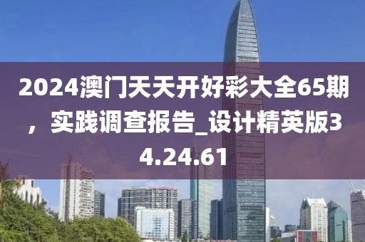 2024澳门天天开好彩大全65期，实践调查报告_设计精英版34.24.61