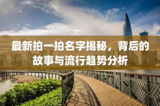 最新拍一拍名字揭秘，背后的故事与流行趋势分析