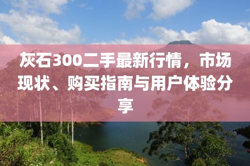 灰石300二手最新行情，市场现状、购买指南与用户体验分享