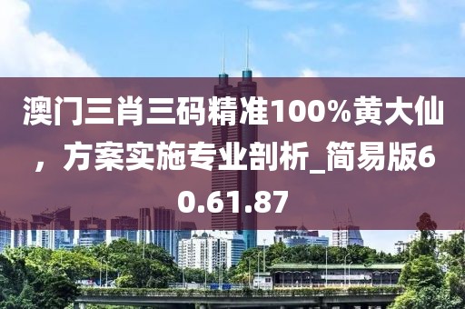 澳门三肖三码精准100%黄大仙，方案实施专业剖析_简易版60.61.87