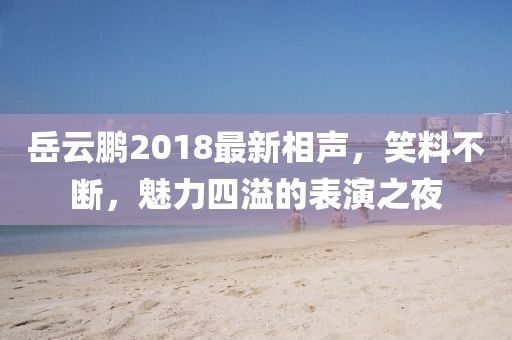 岳云鹏2018最新相声，笑料不断，魅力四溢的表演之夜