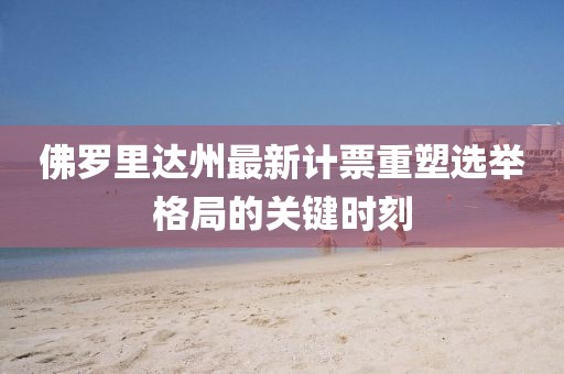 佛罗里达州最新计票重塑选举格局的关键时刻