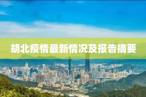 胡北疫情最新情况及报告摘要
