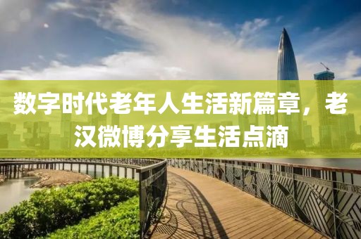 数字时代老年人生活新篇章，老汉微博分享生活点滴