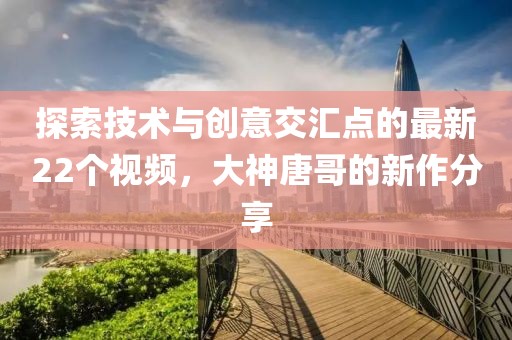 探索技术与创意交汇点的最新22个视频，大神唐哥的新作分享