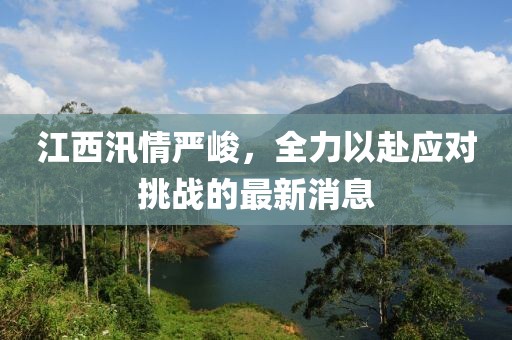 江西汛情严峻，全力以赴应对挑战的最新消息