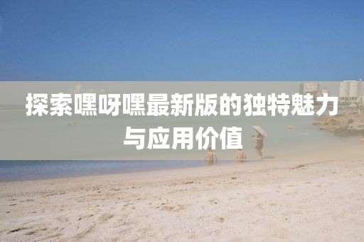 探索嘿呀嘿最新版的独特魅力与应用价值