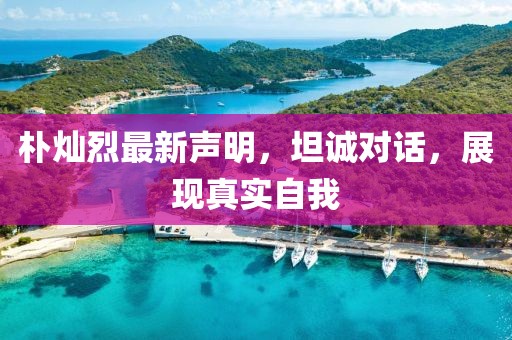 朴灿烈最新声明，坦诚对话，展现真实自我