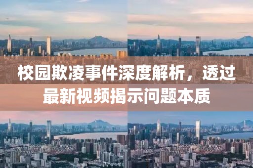 校园欺凌事件深度解析，透过最新视频揭示问题本质