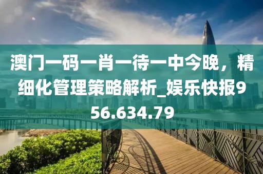 澳门一码一肖一待一中今晚，精细化管理策略解析_娱乐快报956.634.79