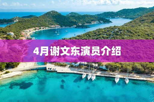 4月谢文东演员介绍