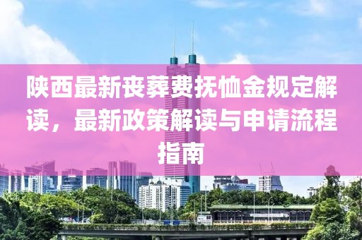 陕西最新丧葬费抚恤金规定解读，最新政策解读与申请流程指南