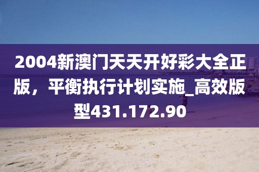 2004新澳门天天开好彩大全正版，平衡执行计划实施_高效版型431.172.90