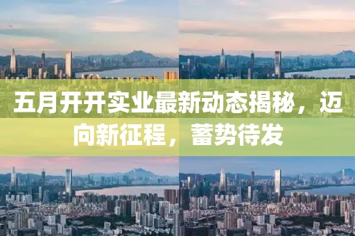 五月开开实业最新动态揭秘，迈向新征程，蓄势待发
