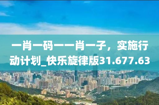 一肖一码一一肖一子，实施行动计划_快乐旋律版31.677.63