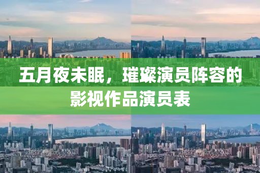 五月夜未眠，璀璨演员阵容的影视作品演员表