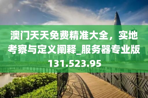 澳门天天免费精准大全，实地考察与定义阐释_服务器专业版131.523.95