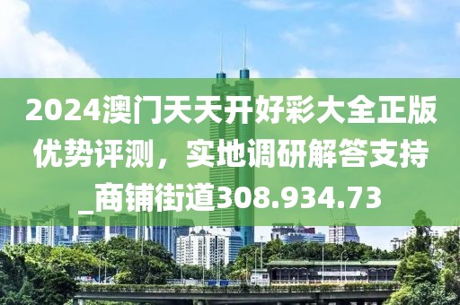 2024澳门天天开好彩大全正版优势评测，实地调研解答支持_商铺街道308.934.73