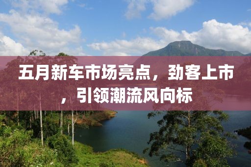 五月新车市场亮点，劲客上市，引领潮流风向标
