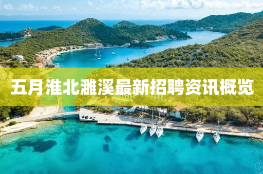 五月淮北濉溪最新招聘资讯概览