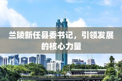 兰陵新任县委书记，引领发展的核心力量