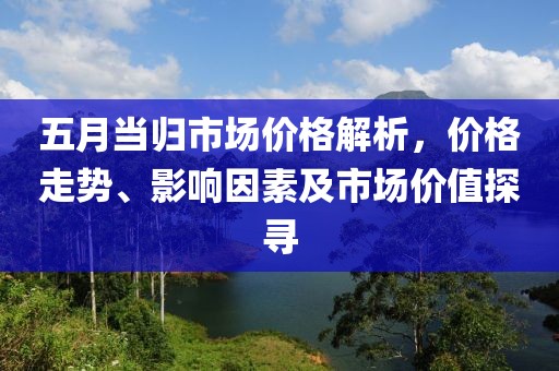 五月当归市场价格解析，价格走势、影响因素及市场价值探寻