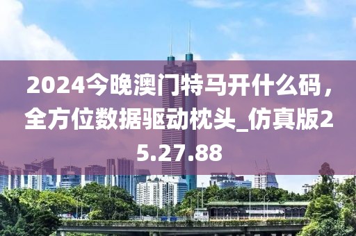 2024今晚澳门特马开什么码，全方位数据驱动枕头_仿真版25.27.88