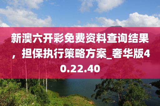 新澳六开彩免费资料查询结果，担保执行策略方案_奢华版40.22.40