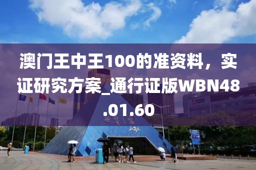 澳门王中王100的准资料，实证研究方案_通行证版WBN48.01.60