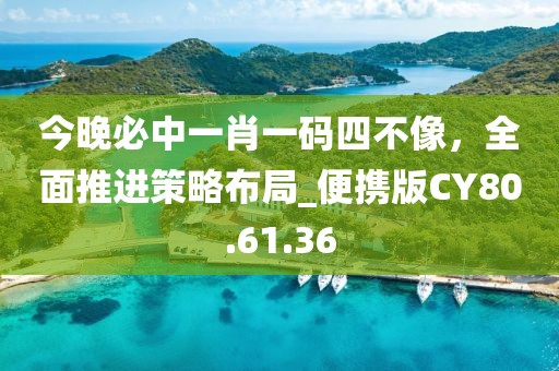 今晚必中一肖一码四不像，全面推进策略布局_便携版CY80.61.36
