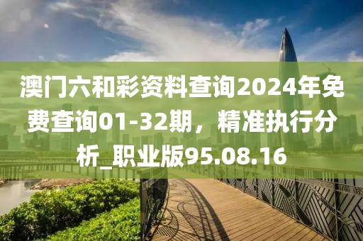 澳门六和彩资料查询2024年免费查询01-32期，精准执行分析_职业版95.08.16