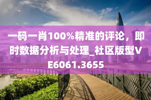 一码一肖100%精准的评论，即时数据分析与处理_社区版型VE6061.3655