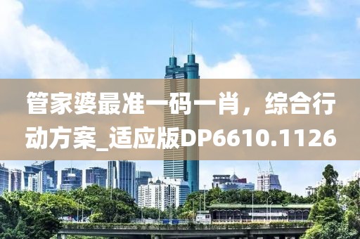 管家婆最准一码一肖，综合行动方案_适应版DP6610.1126