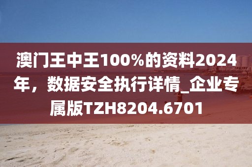 澳门王中王100%的资料2024年，数据安全执行详情_企业专属版TZH8204.6701
