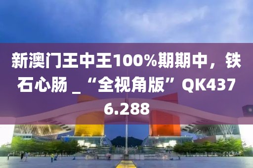 新澳门王中王100%期期中，铁石心肠 _“全视角版”QK4376.288